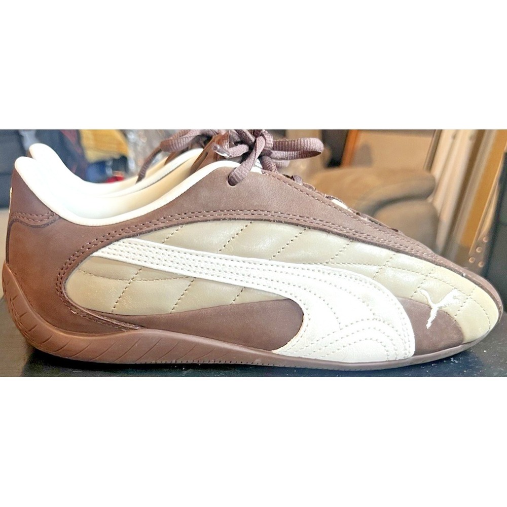 PUMA Speedcat Plus Quilted Lace Up  Men's Size 7.5 Espresso Brown Sneakers